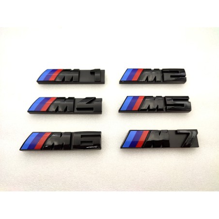 EMBLEMA PARRILLA BMW M7 NEGRO MODELO NUEVO