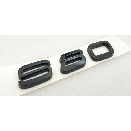 Emblema trasero volvo s80 negro