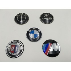 EMBLEMA VOLANTE BMW NEGRO 45 mm